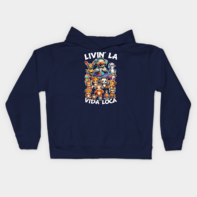 Livin La Vida Loca Kids Hoodie by RicoMambo